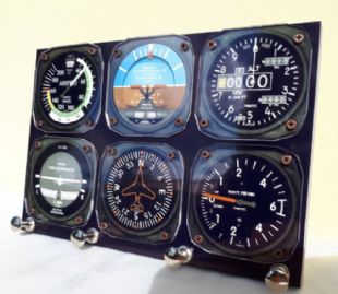 VENDO - PORTA CHAVES - PAINEL DE AVIÃO COM INSTRUMENTOS DE VÔO