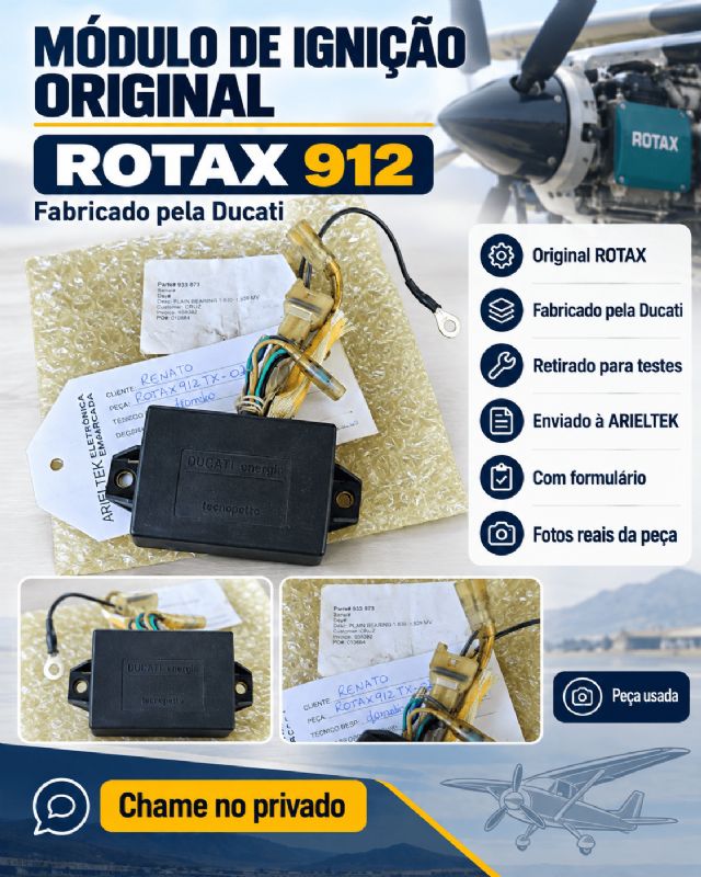 VENDO - **MÓDULO DE IGNIÇÃO ORIGINAL ROTAX 912 – DUCATI**