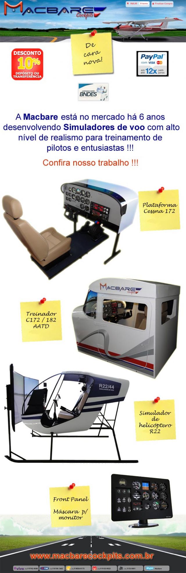 SIMULADOR DE VOO - R22 / CESSNA 172